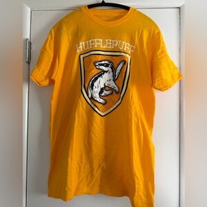 Harry Potter Hufflepuff Yellow Graphic T-Shirt